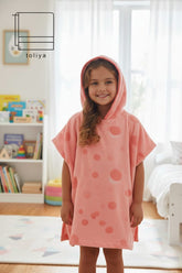Kids Poncho Cricle Pink