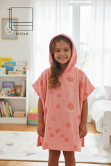 Kids Poncho Cricle Pink