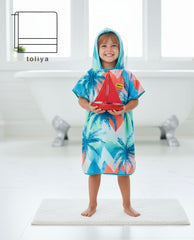 Kids Poncho Palm Tree