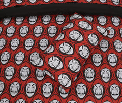 Kids Duvet Set with Flat Sheet with Pillow Cover Money Hiest