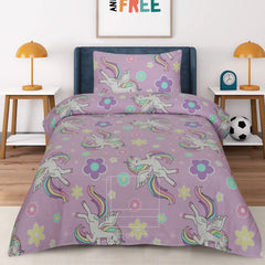 Kids Bedsheet With Pillow unicorn