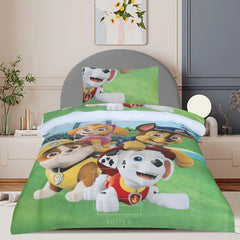 Kids Duvet Set with Flat Sheet with Pillow Cover