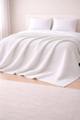 Waffle Blanket White