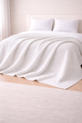 Waffle Blanket White