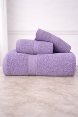 Cotton Towel Purple Set Pack of 3 Gsm(450)