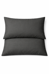 Dark Grey Pillow Pair – Minimalist Comfort