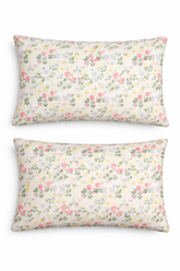 Pastel Garden Floral Pillow Cover Set