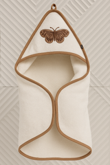 Embroided Butterfly Hooded Towel