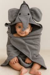 Elephant Grey Hooded Towel