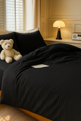 Duvet Cover Set Purple Black