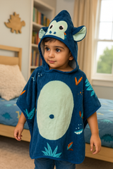 KIDS PONCHO CIRCLE GREEN