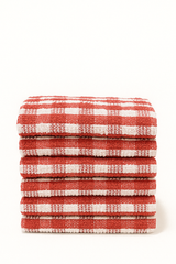 Kitchen Towel Red Pack 0f 6