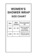women shower wrap