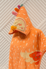 Kids Poncho Chicken Print