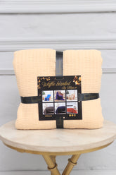 Cotton Waffle Weave King Size Blanket | Lightweight | Breathable