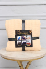 Cotton Waffle Weave King Size Blanket | Lightweight | Breathable