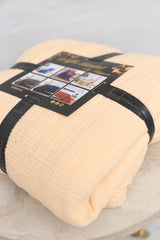 Cotton Waffle Weave King Size Blanket | Lightweight | Breathable