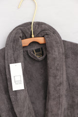 Bathrobe UniSex Set Grey With Slipper