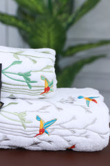 Towel Set Bird Embroidery PACK OF 2