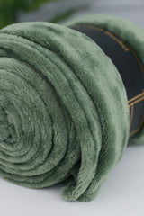 Plush Blanket Olive