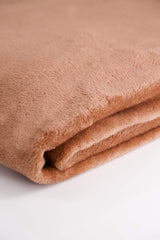Plush Blanket Light Brown