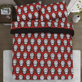 Kids Duvet Set with Flat Sheet with Pillow Cover Money Hiest