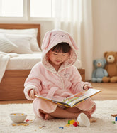 Toddler Bathrobe - FlowersSolid