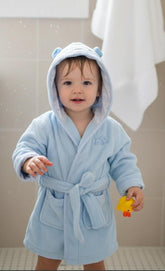 Little Me Baby Boys Or Girls Cotton Hooded Bath Robe