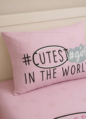 Kids Bedsheet Heart Kitty