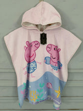 Kids poncho Pig pink