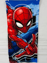 Spider-Man towel with superhero design on a white background