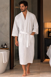 Unisex Luxury Waffle Bathrobe