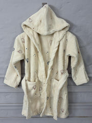 Kids Soft Hooded Bathrobe