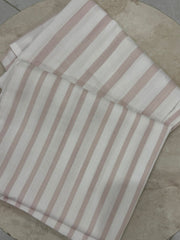 Blush Stripe Contrast Pillow Cover Pair