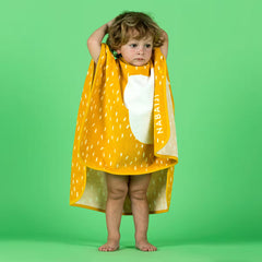 Kids Poncho yellow circle