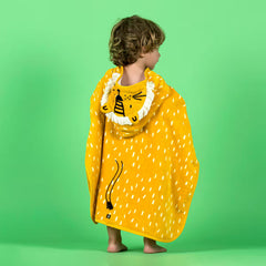 Kids Poncho yellow circle