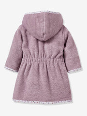 Bathrobe for Babies, Little Flowers - purple medium solid