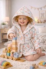 Kids Bathrobe Floral Print