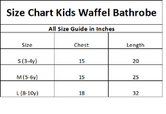 Kids Cotton Waffel Bathrobe Pink