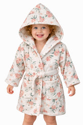Kids Bathrobe Floral Print