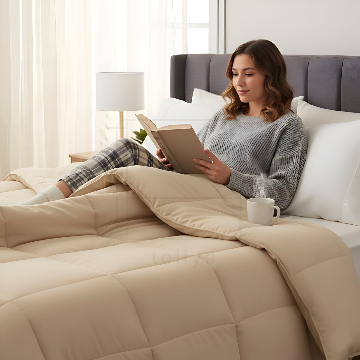 Soft Skin Quilted Comforter with Corner Tabs
