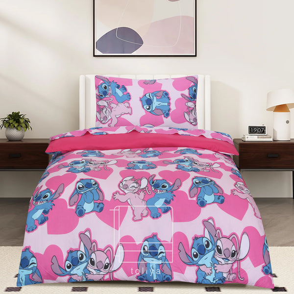 Kids Duvet Set with Flat Sheet with Pillow Cover