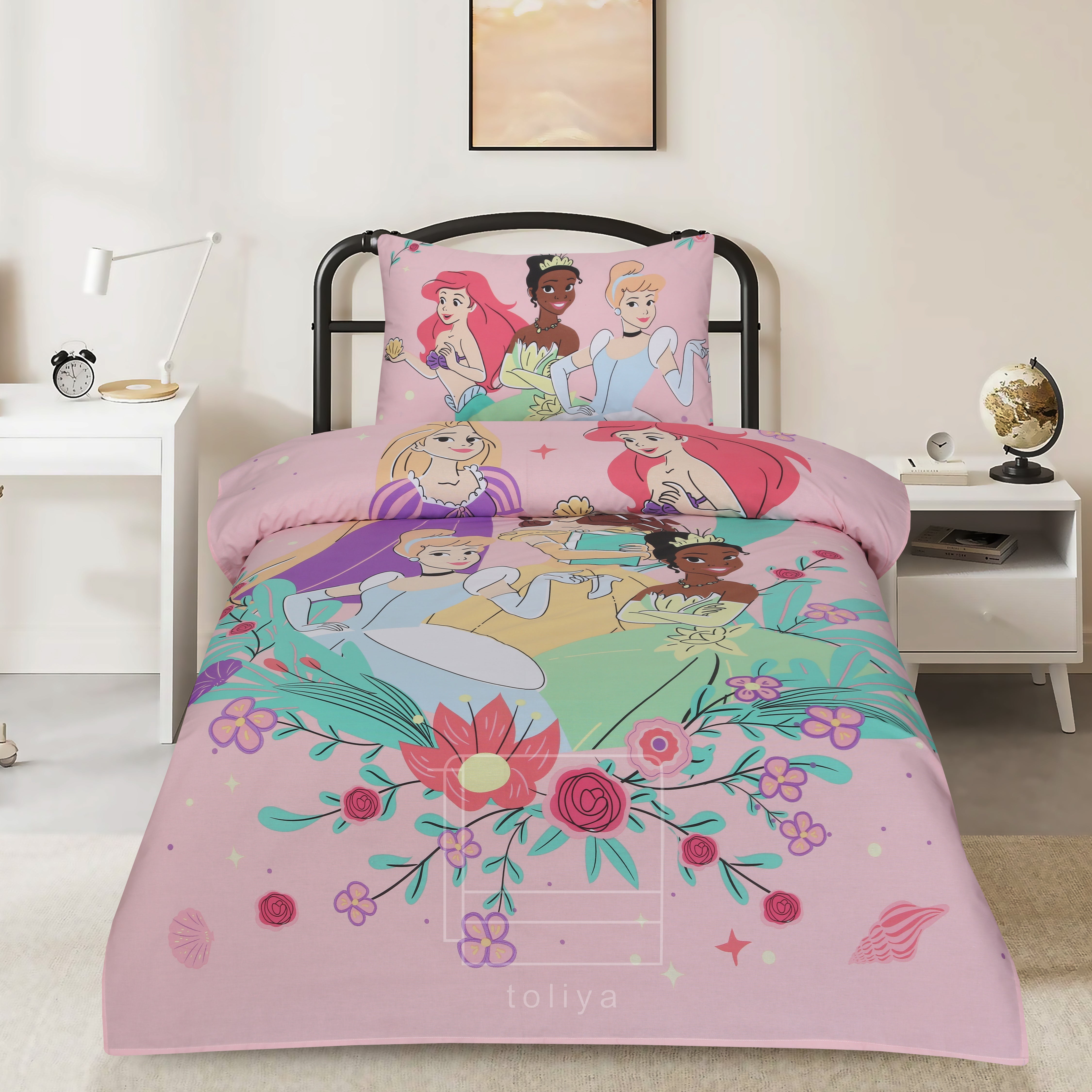 Kids  Barbie Sheet with Pillow cover