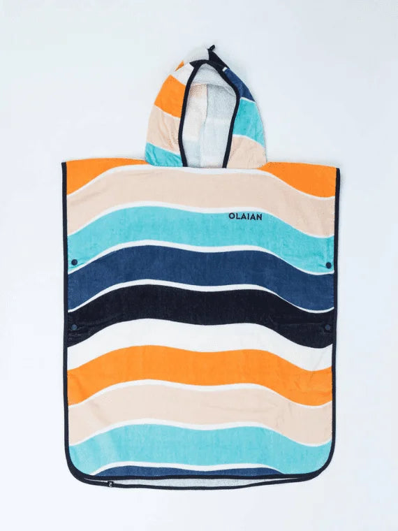 Kids Poncho Multi Striped