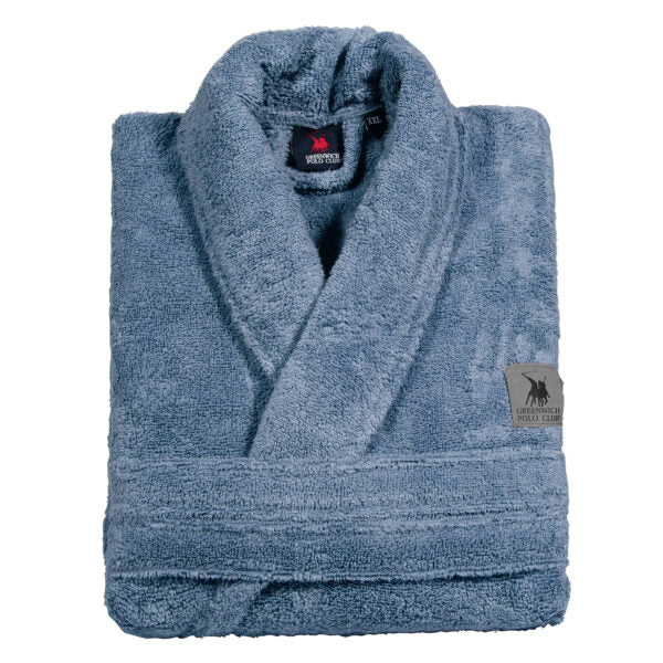 Bathrobe Anthracite Greenwich Polo Club (L-Blue )