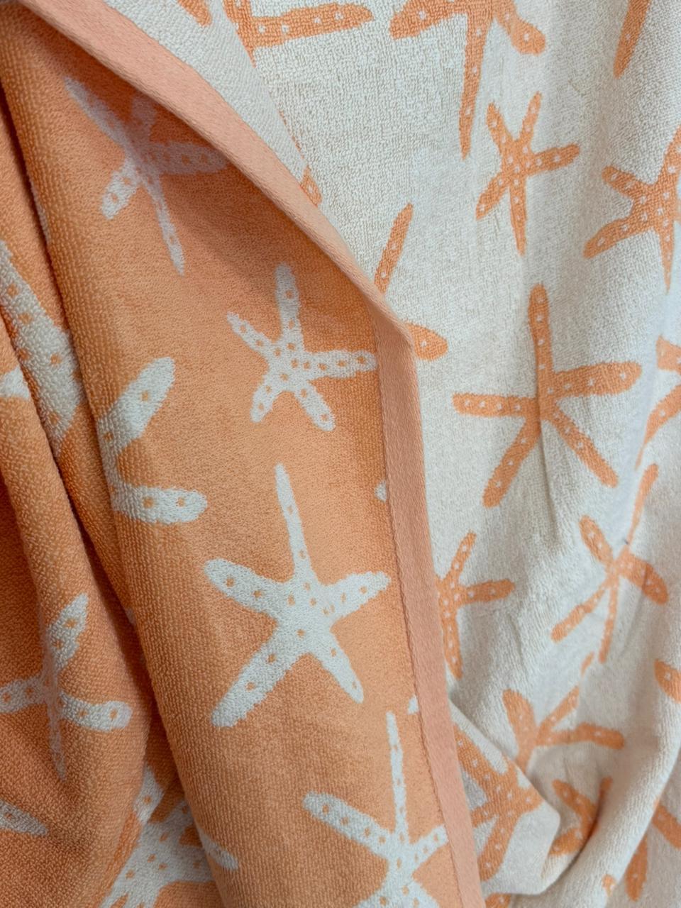 Coral Starfish Cotton Printed Towel
