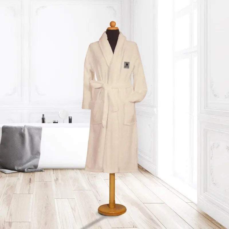 Bathrobe Anthracite Greenwich Polo Club (Off White)