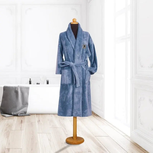 Bathrobe Anthracite Greenwich Polo Club (L-Blue )