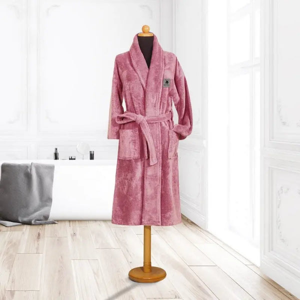 Bathrobe Anthracite Greenwich Polo Club (Pink)