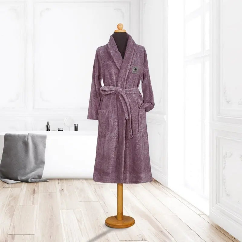 Bathrobe Anthracite Greenwich Polo Club  (Purple)